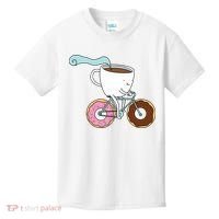 Donuts Coffee Bicycle  Kids T-Shirt thumb 0