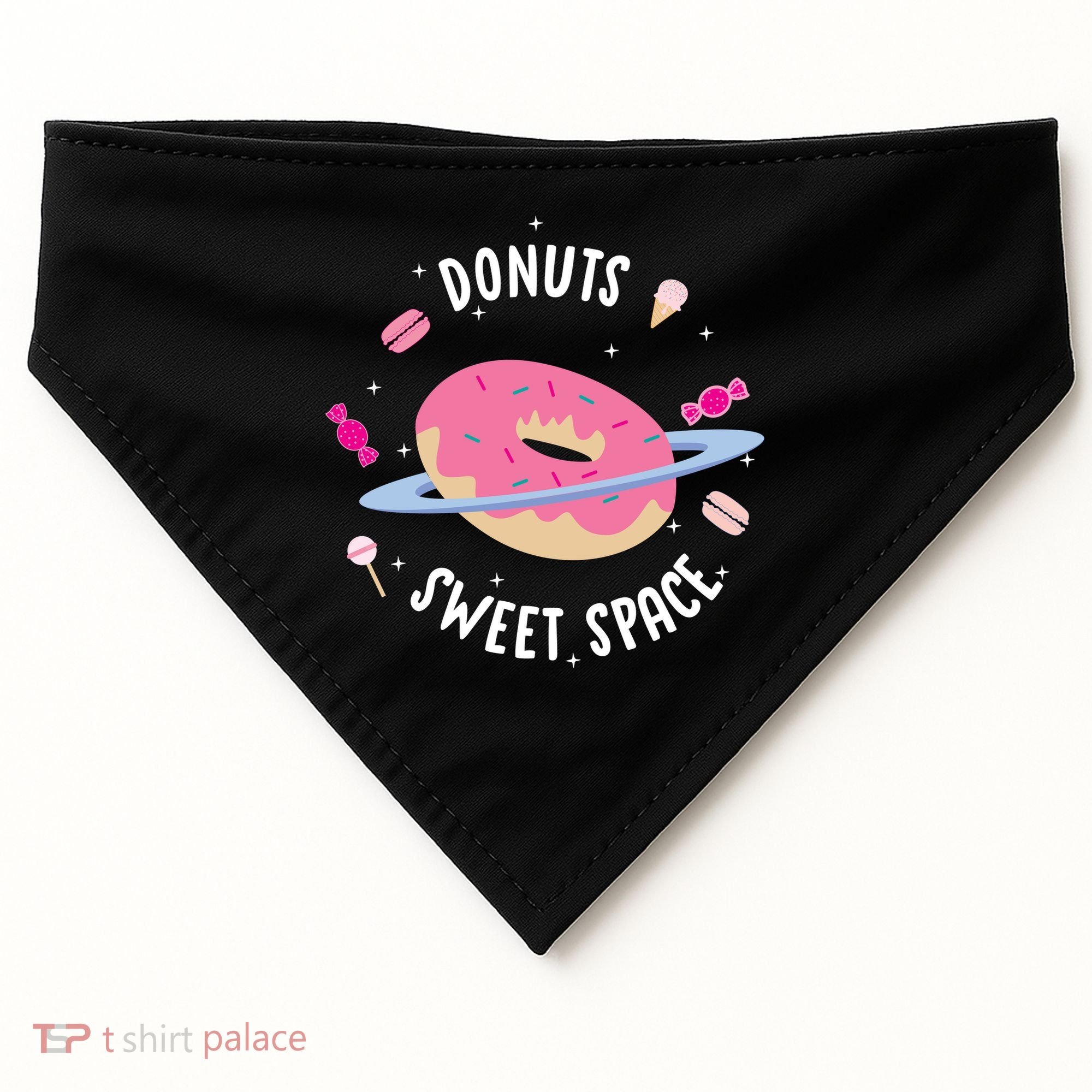 Donuts Sweet Space  USA-Made Doggie Bandana