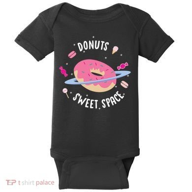 Donuts Sweet Space  Baby Bodysuit