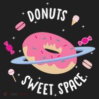 Donuts Sweet Space  Golf Towel thumb 3