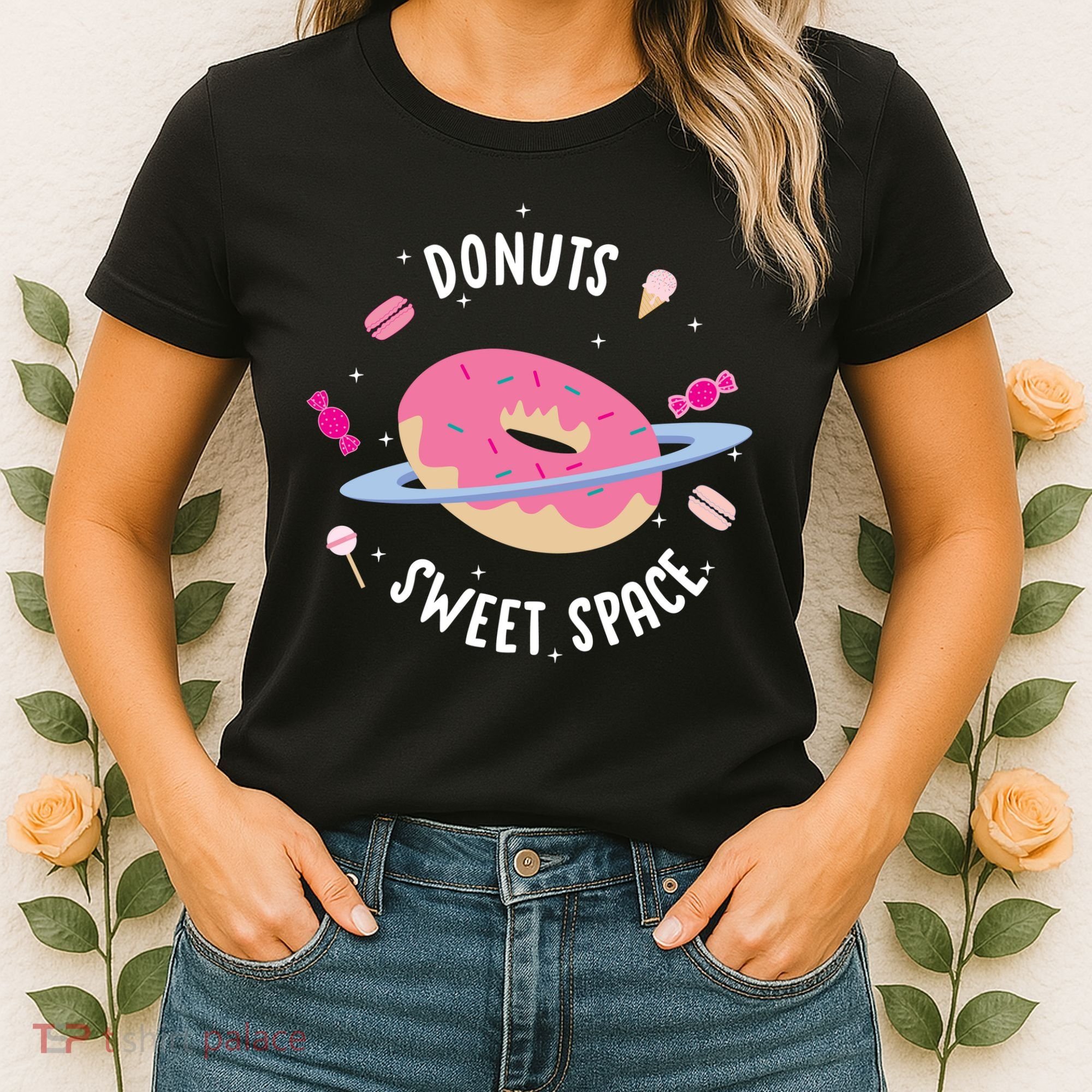 Donuts Sweet Space  Women's T-Shirt