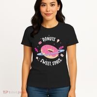 Donuts Sweet Space  Women's T-Shirt thumb 4