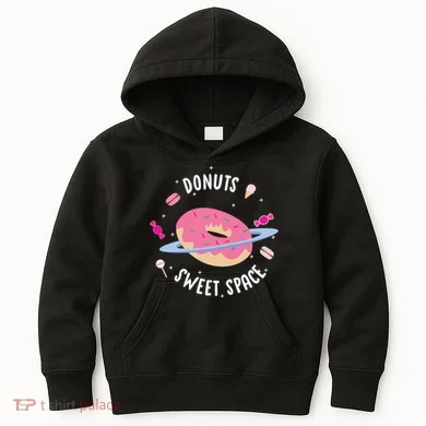 Donuts Sweet Space  Kids Hoodie