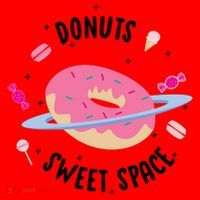 Donuts Sweet Space  Santa Hat thumb 1