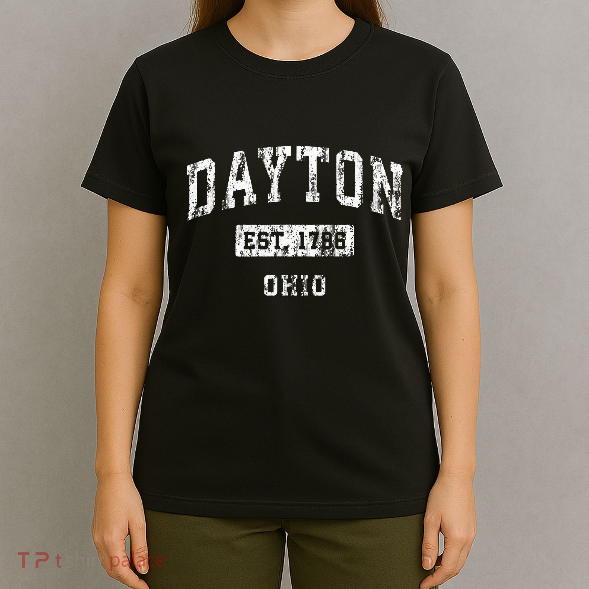 Dayton Ohio Oh Vintage Established Sports T-Shirt
