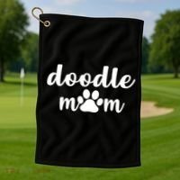 Doodle Mom Dog Mother Golf Towel thumb 1