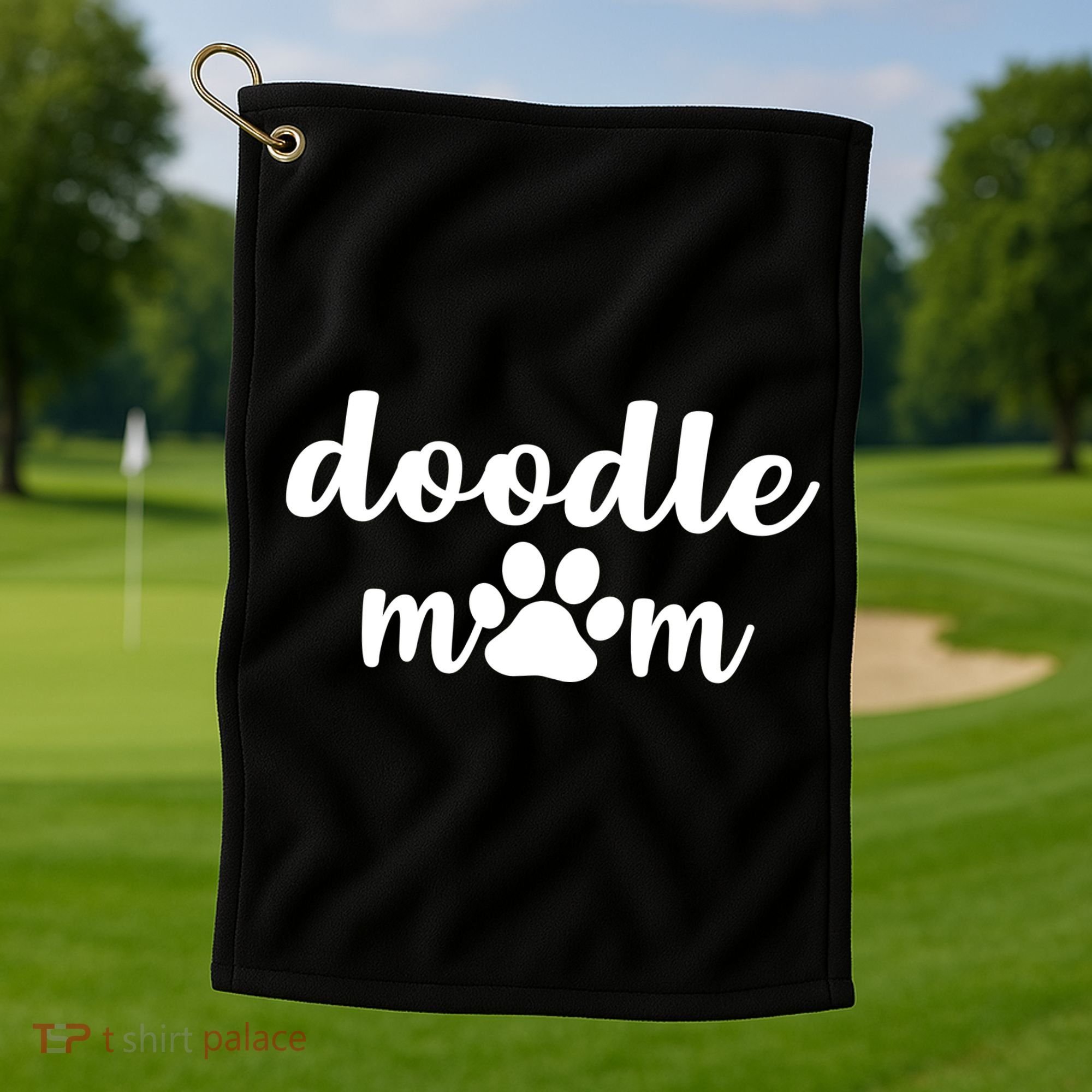 Doodle Mom Dog Mother Golf Towel