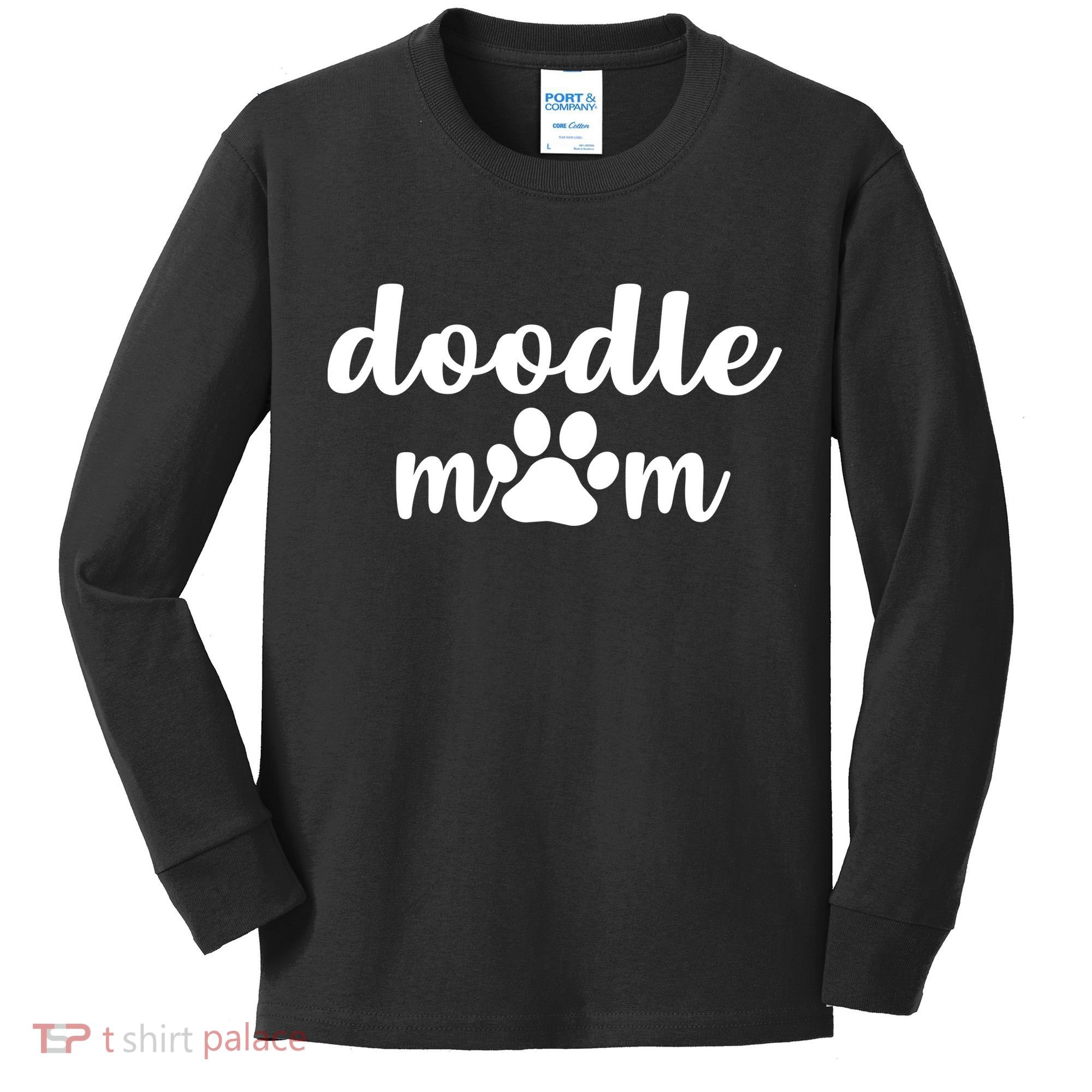 Doodle Mom Dog Mother Kids Long Sleeve Shirt