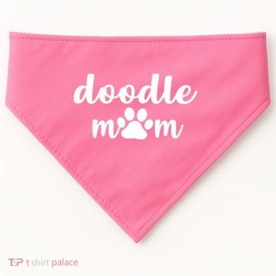 Doodle Mom Dog Mother USA-Made Doggie Bandana