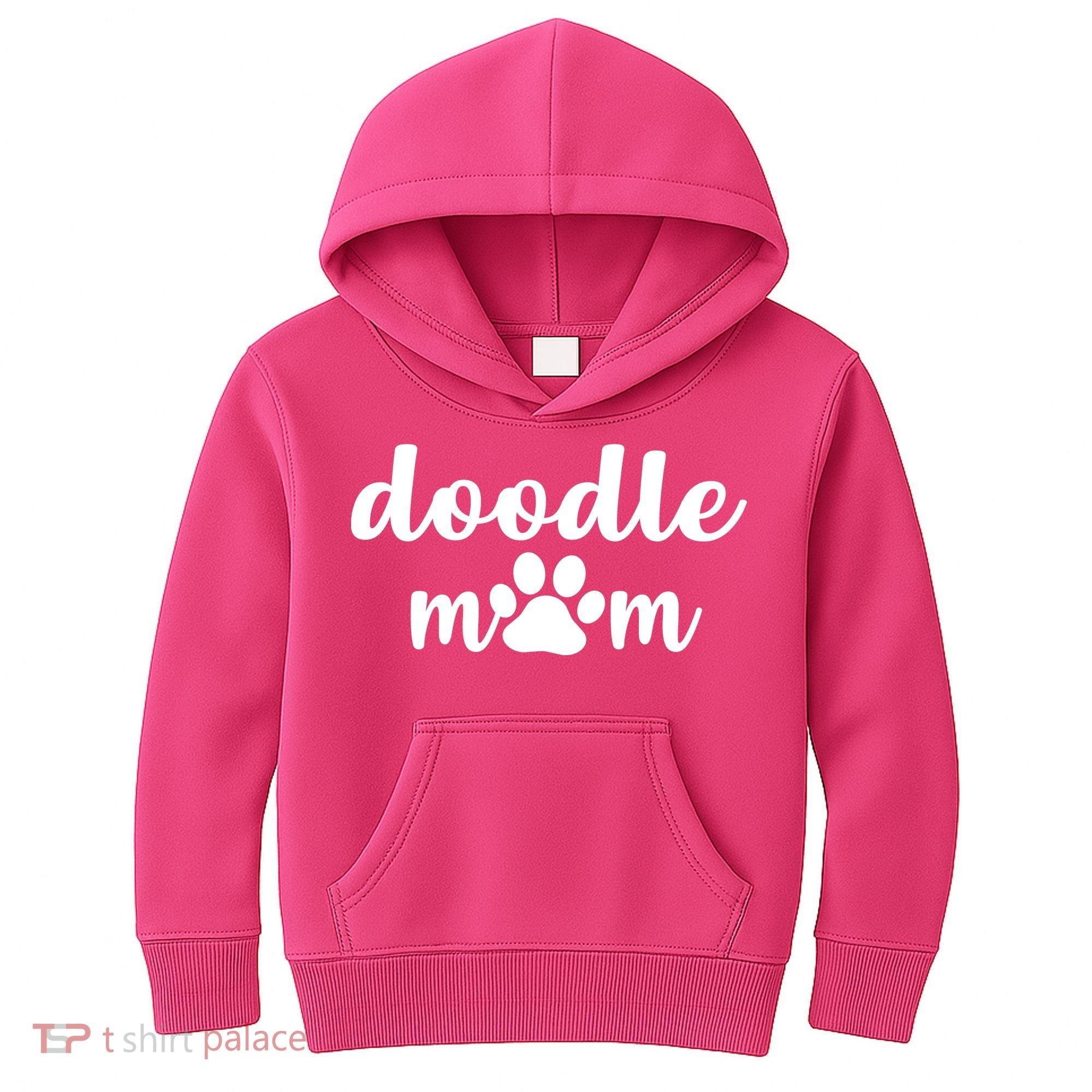 Doodle Mom Dog Mother Kids Hoodie