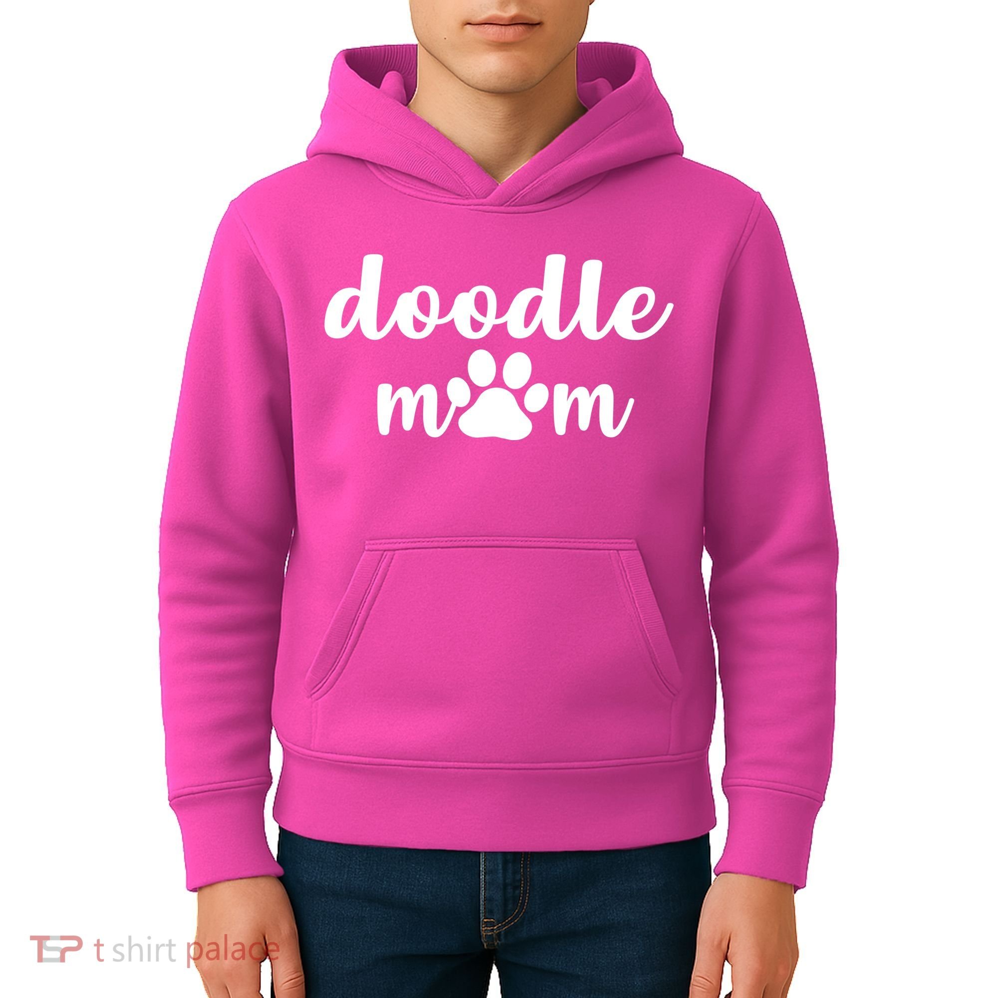 Doodle Mom Dog Mother Kids Hoodie