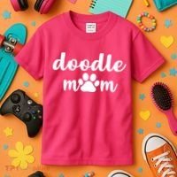 Doodle Mom Dog Mother Kids T-Shirt thumb 3