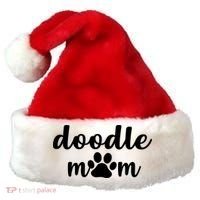 Doodle Mom Dog Mother Santa Hat thumb 0