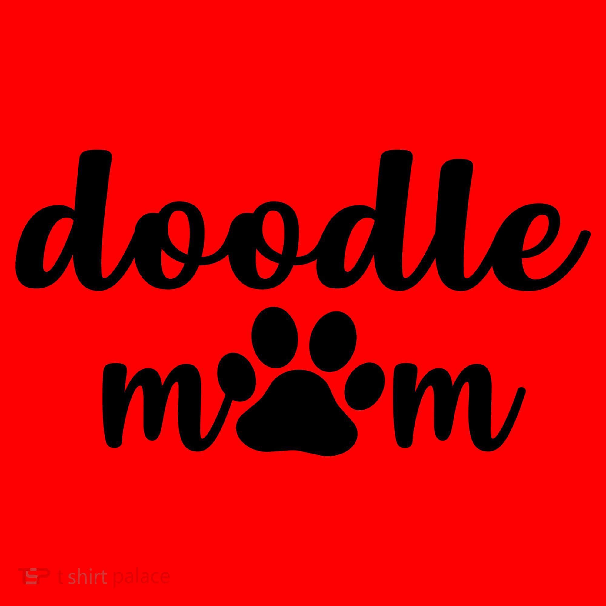 Doodle Mom Dog Mother Santa Hat
