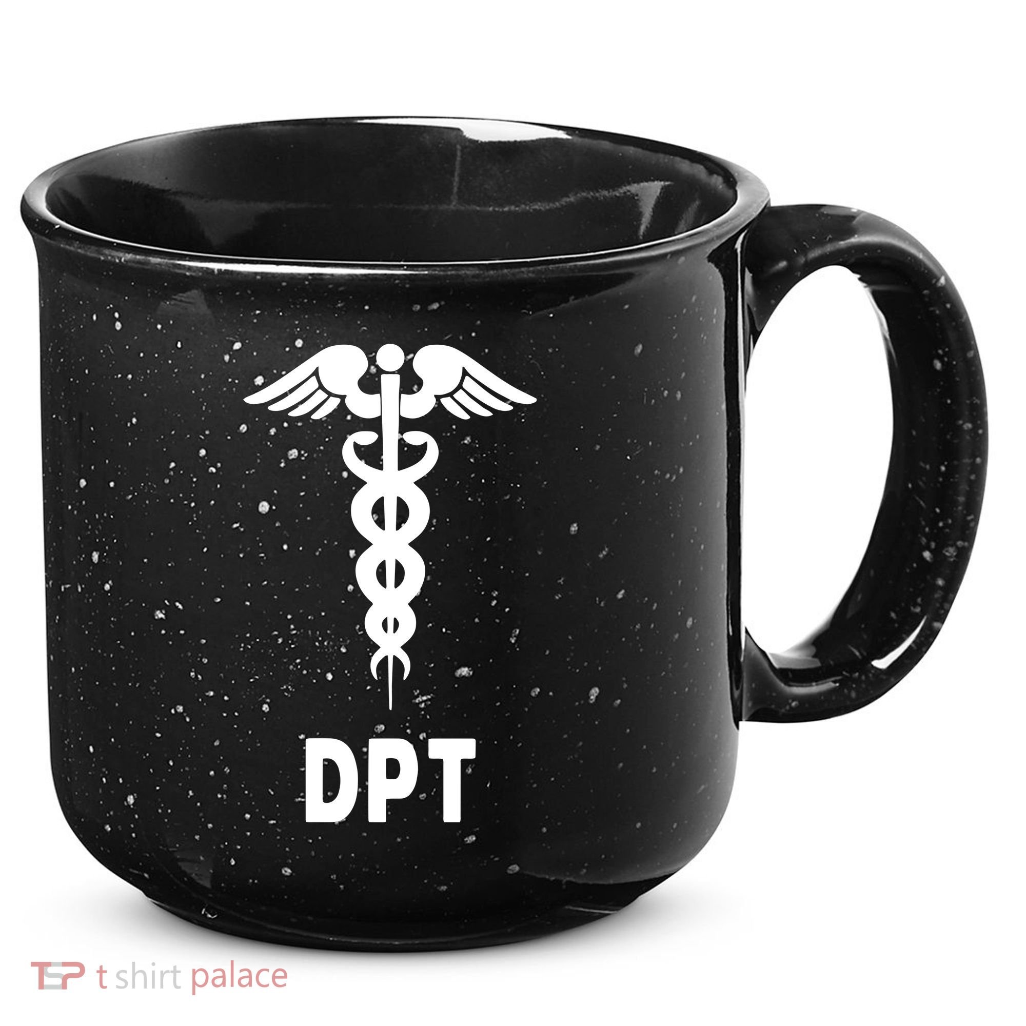 Doctor Of Physical Therapy DPT Caduceus Symbol Gifts 15oz Campfire Ceramic Mug