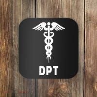 Doctor Of Physical Therapy DPT Caduceus Symbol Gifts Coaster thumb 0