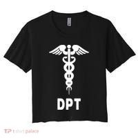 Doctor Of Physical Therapy DPT Caduceus Symbol Gifts Women's Crop Top Tee thumb 0
