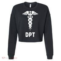 Doctor Of Physical Therapy DPT Caduceus Symbol Gifts Cropped Pullover Crew thumb 0