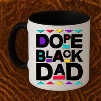Dope Black Dad Coffee Mug thumb 2
