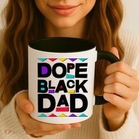 Dope Black Dad Coffee Mug thumb 3