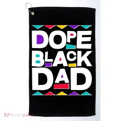 Dope Black Dad Golf Towel