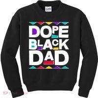 Dope Black Dad Kids Sweatshirt thumb 0