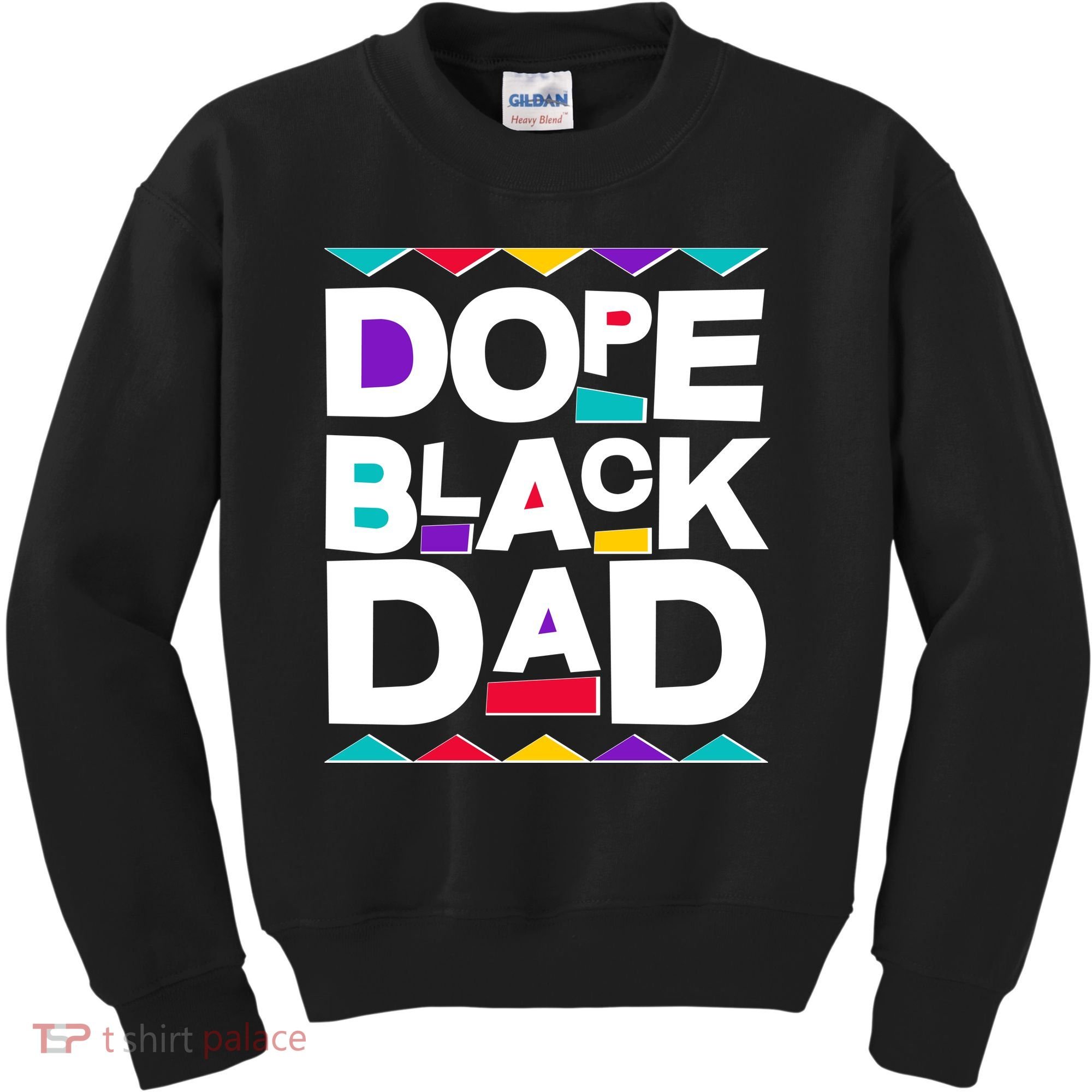 Dope Black Dad Kids Sweatshirt