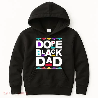 Dope Black Dad Kids Hoodie