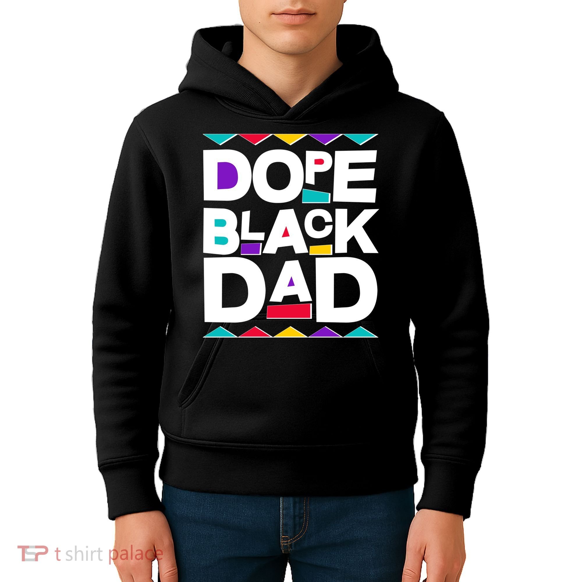 Dope Black Dad Kids Hoodie