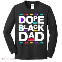 Dope Black Dad Kids Long Sleeve Shirt thumb 0