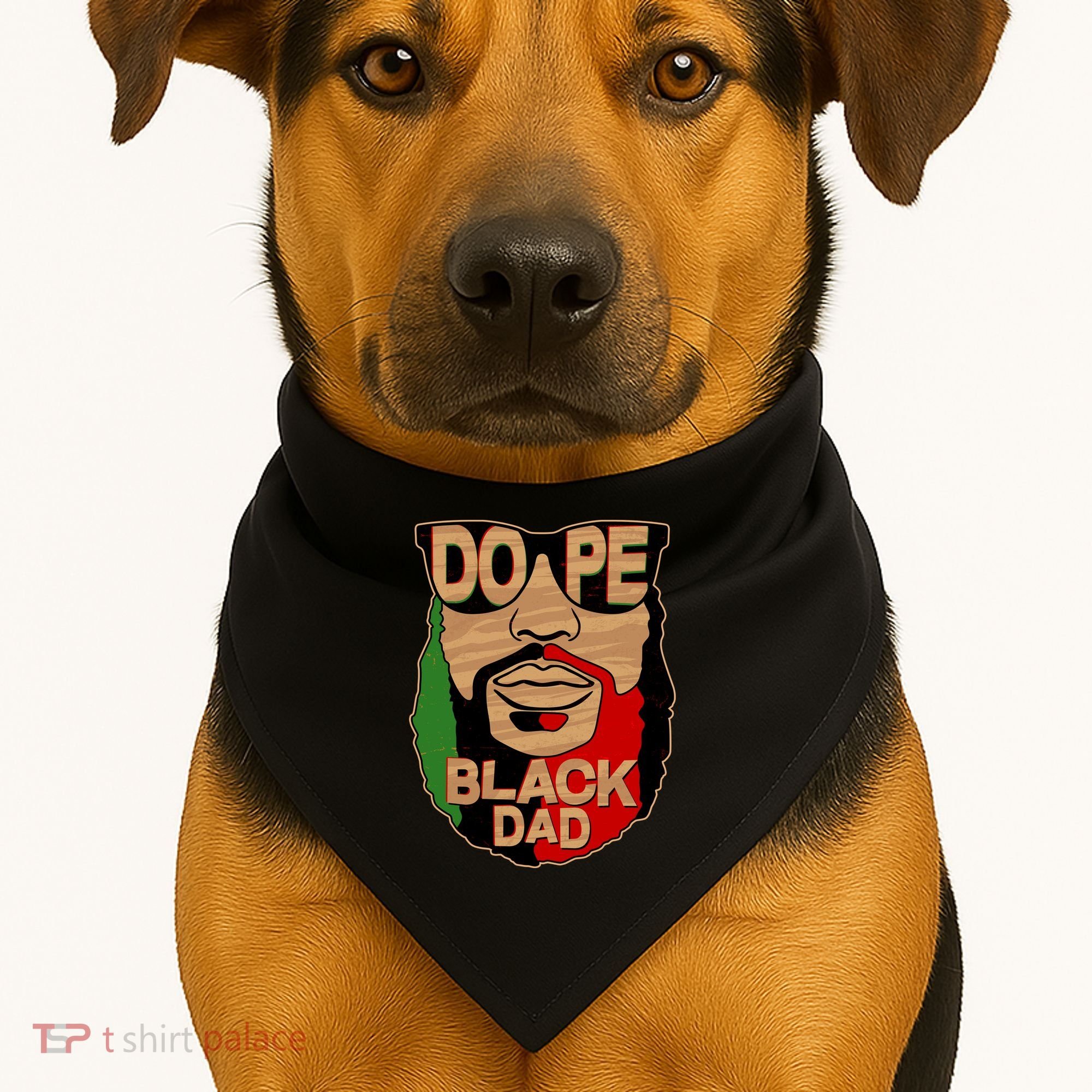 DOPE Black Dad Father's Day USA-Made Doggie Bandana