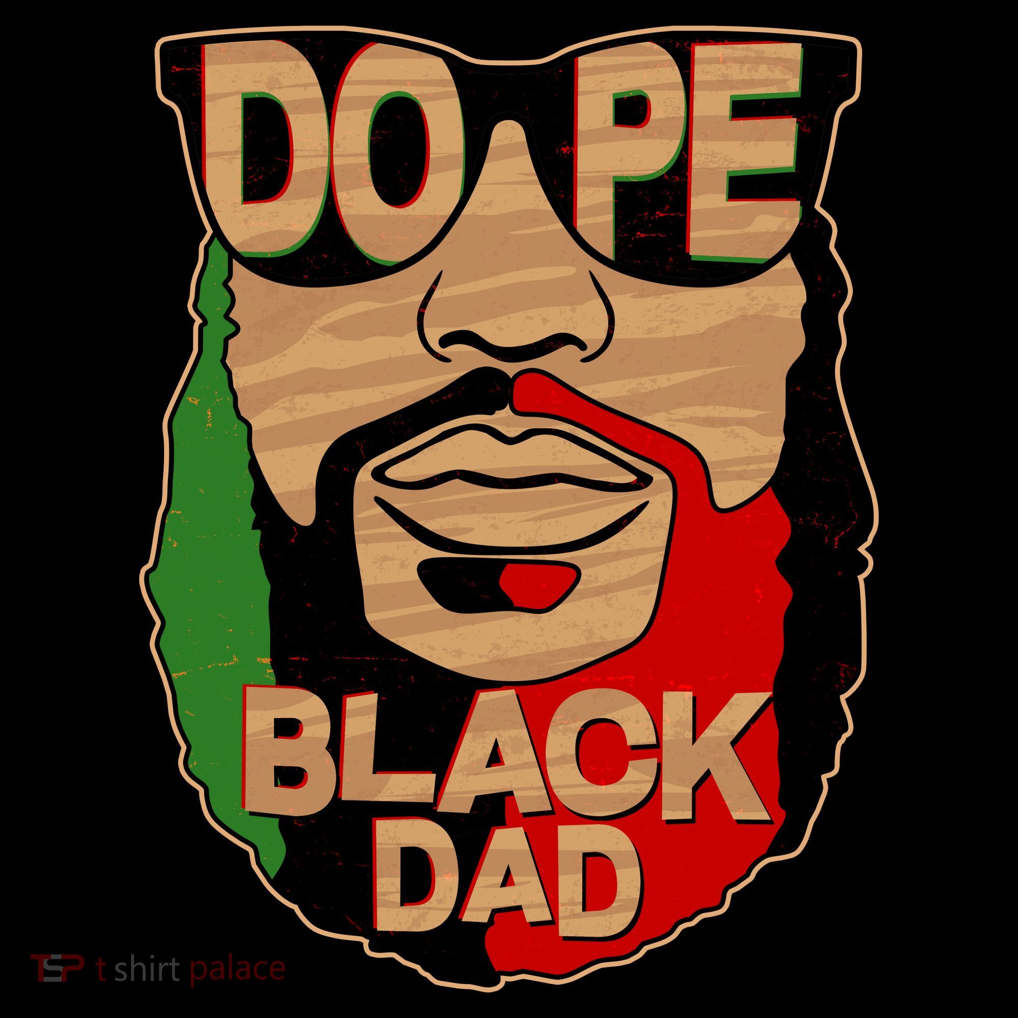 DOPE Black Dad Father's Day USA-Made Doggie Bandana