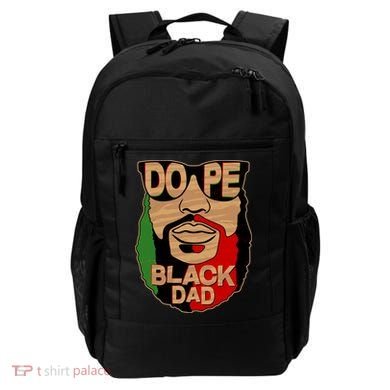 DOPE Black Dad Father's Day Backpack