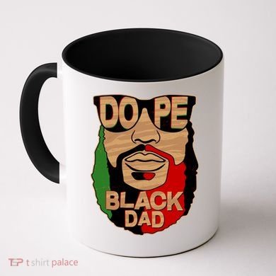 DOPE Black Dad Father's Day Coffee Mug