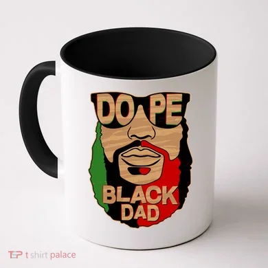 DOPE Black Dad Father's Day Coffee Mug