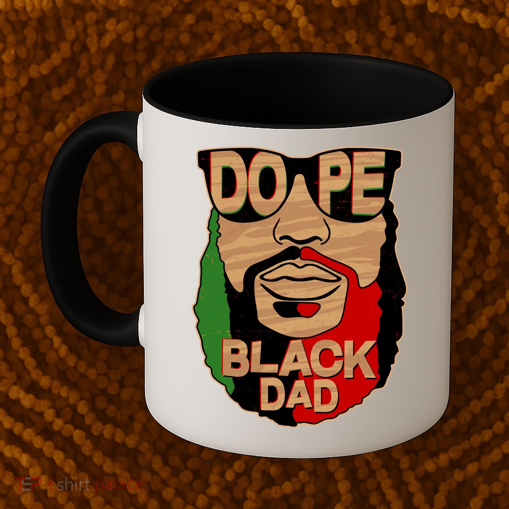 DOPE Black Dad Father's Day Coffee Mug
