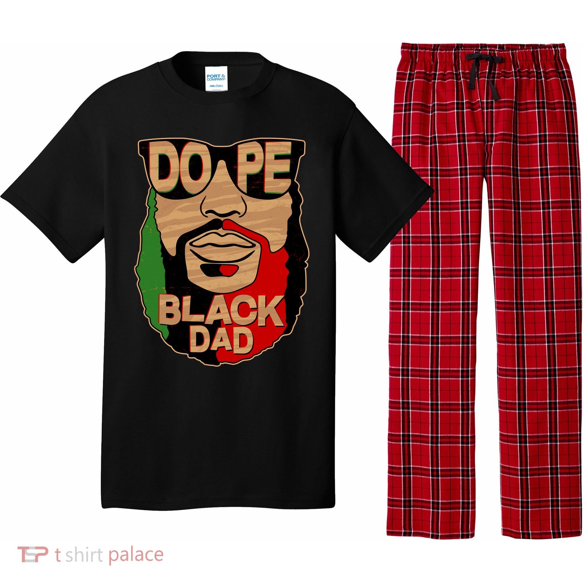 DOPE Black Dad Father's Day Pajama Set
