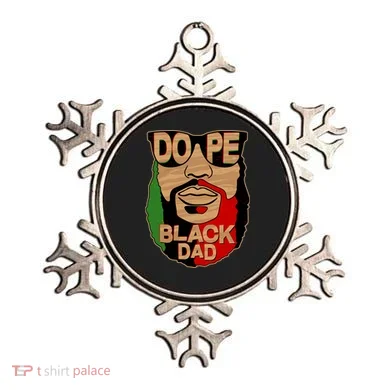 DOPE Black Dad Father's Day Ornament