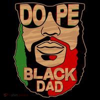 DOPE Black Dad Father's Day Kids Long Sleeve Shirt thumb 2