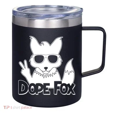 Dope Fox 12oz Stainless Steel Coffee Mug