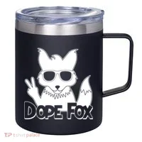 Dope Fox 12oz Stainless Steel Coffee Mug thumb 0