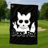 Dope Fox Golf Towel thumb 1