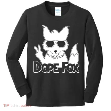 Dope Fox Kids Long Sleeve Shirt