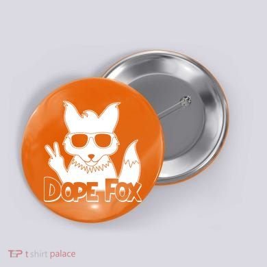 Dope Fox Button