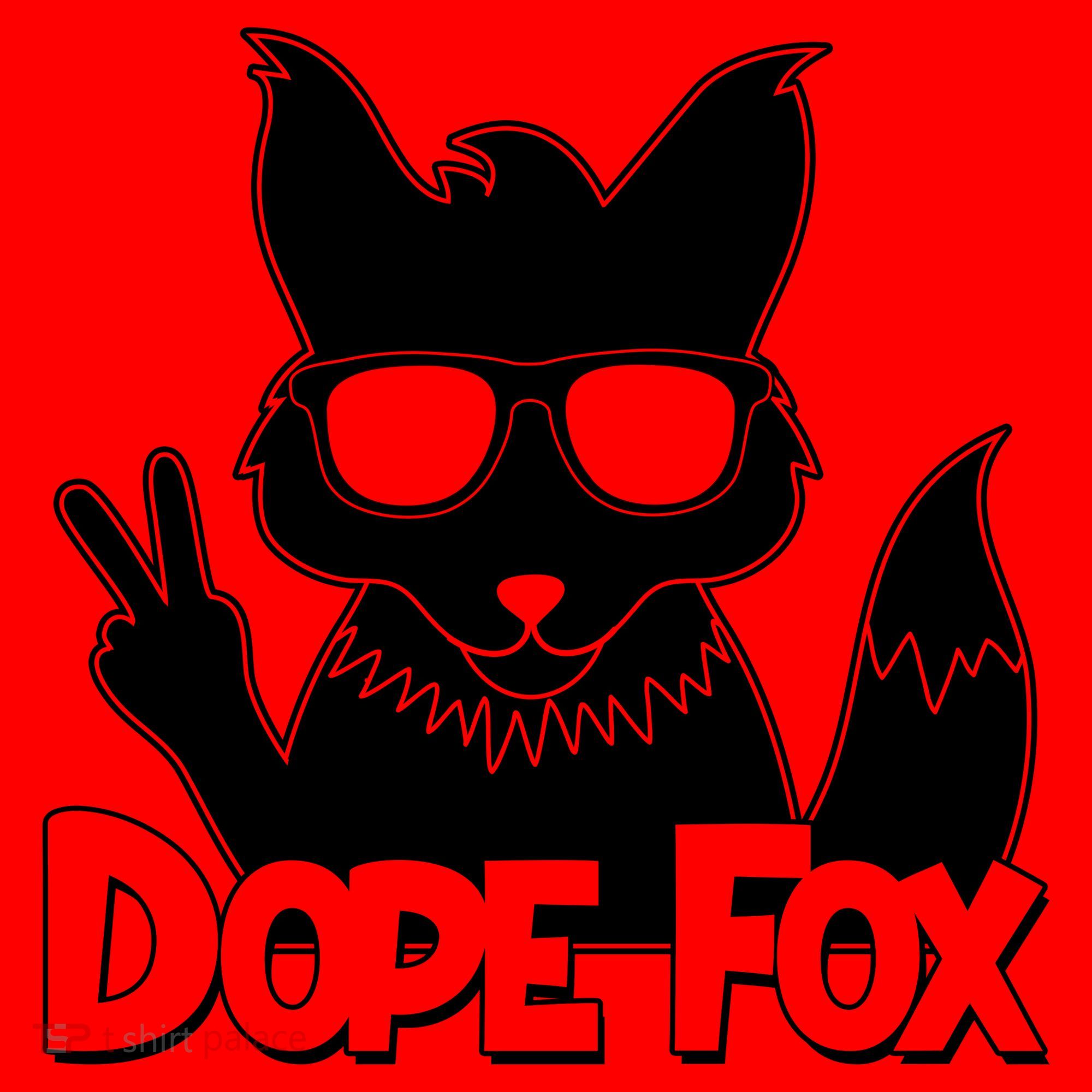 Dope Fox Santa Hat