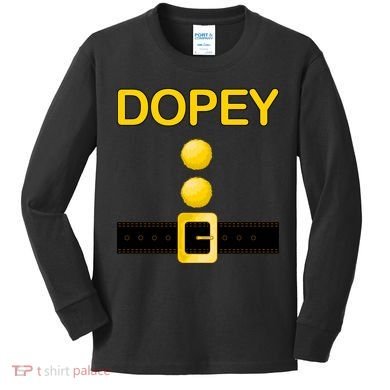 Dopey Dwarf Costume Kids Long Sleeve Shirt