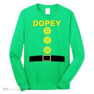 Dopey Dwarf Halloween Costume Long Sleeve Shirt