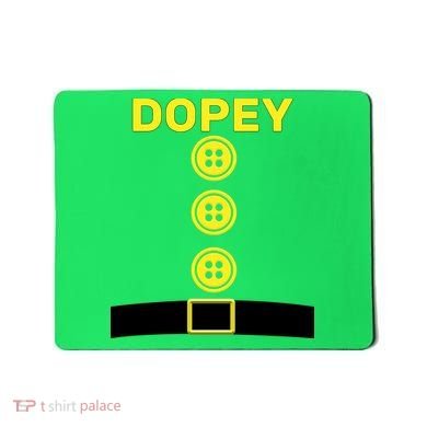Dopey Dwarf Halloween Costume Mousepad
