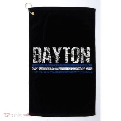 Dayton Ohio Retro Vintage Weathered Throwback Golf Towel