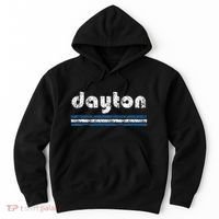 Dayton Ohio Retro Three Stripe Weathered Hoodie thumb 0